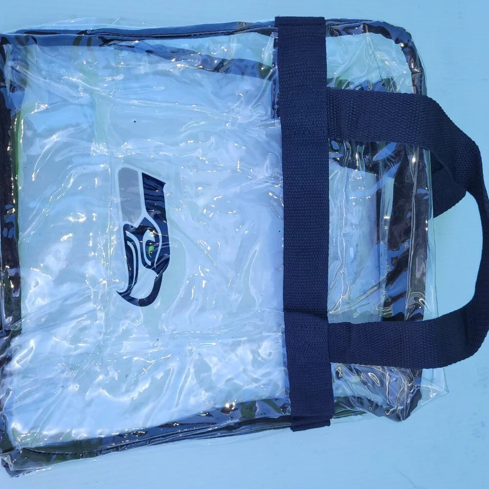 Seattle Seahawks clear tote bag
